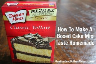 making A Boxed Cake combine Taste Homemade